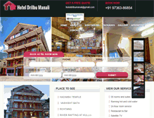 Tablet Screenshot of hoteldrilbumanali.com